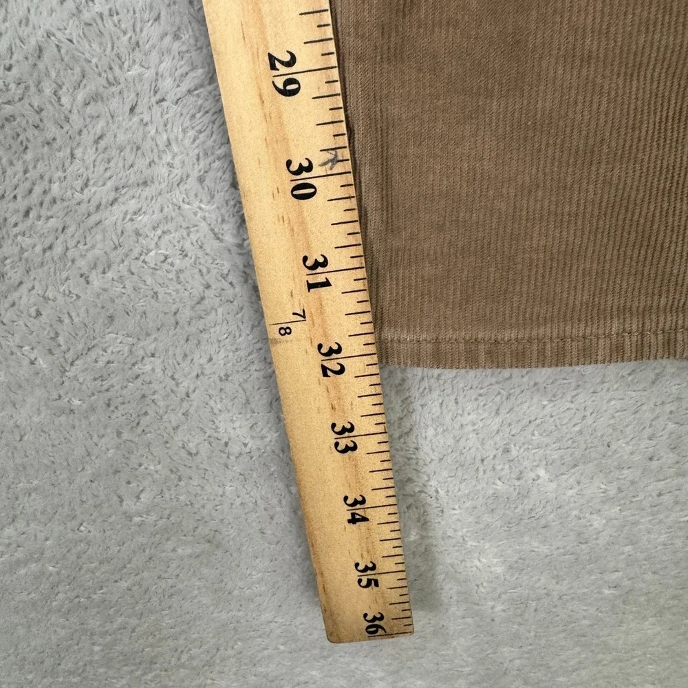 J. Crew 484 Slim Fit Mens 31x32 Corduroy Pants Tan Stretch Extra Slim Narrow
